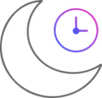 After-hours leads icon